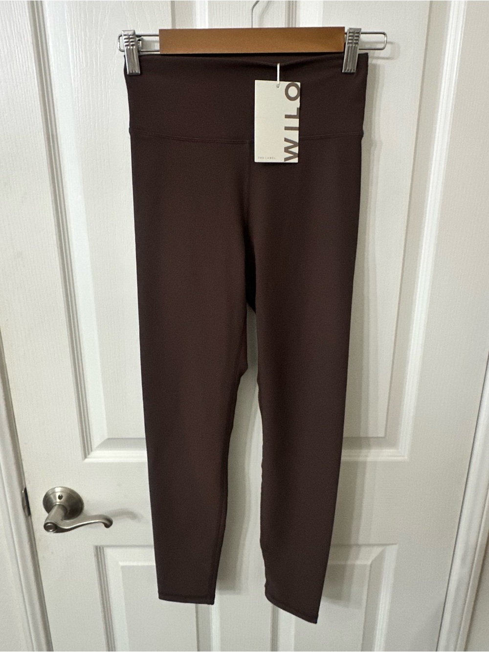 WILO the Label Brown ribbed leggings, S